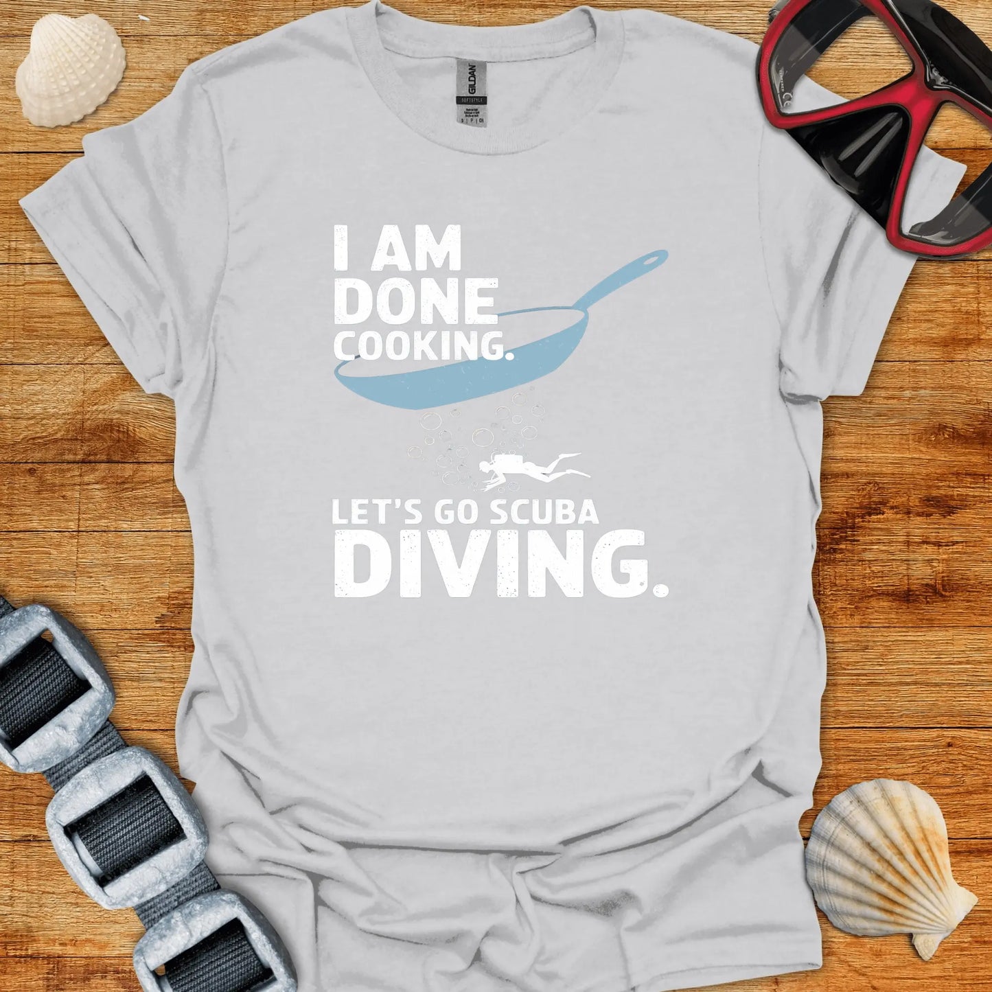 T-Shirt Ice Grey / S Cooking Scuba