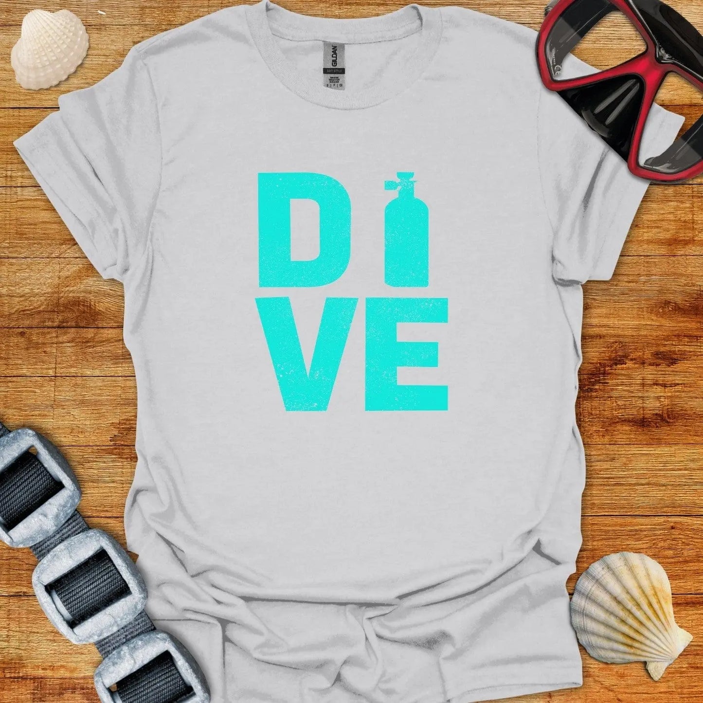 T-Shirt Ice Grey / S Dive