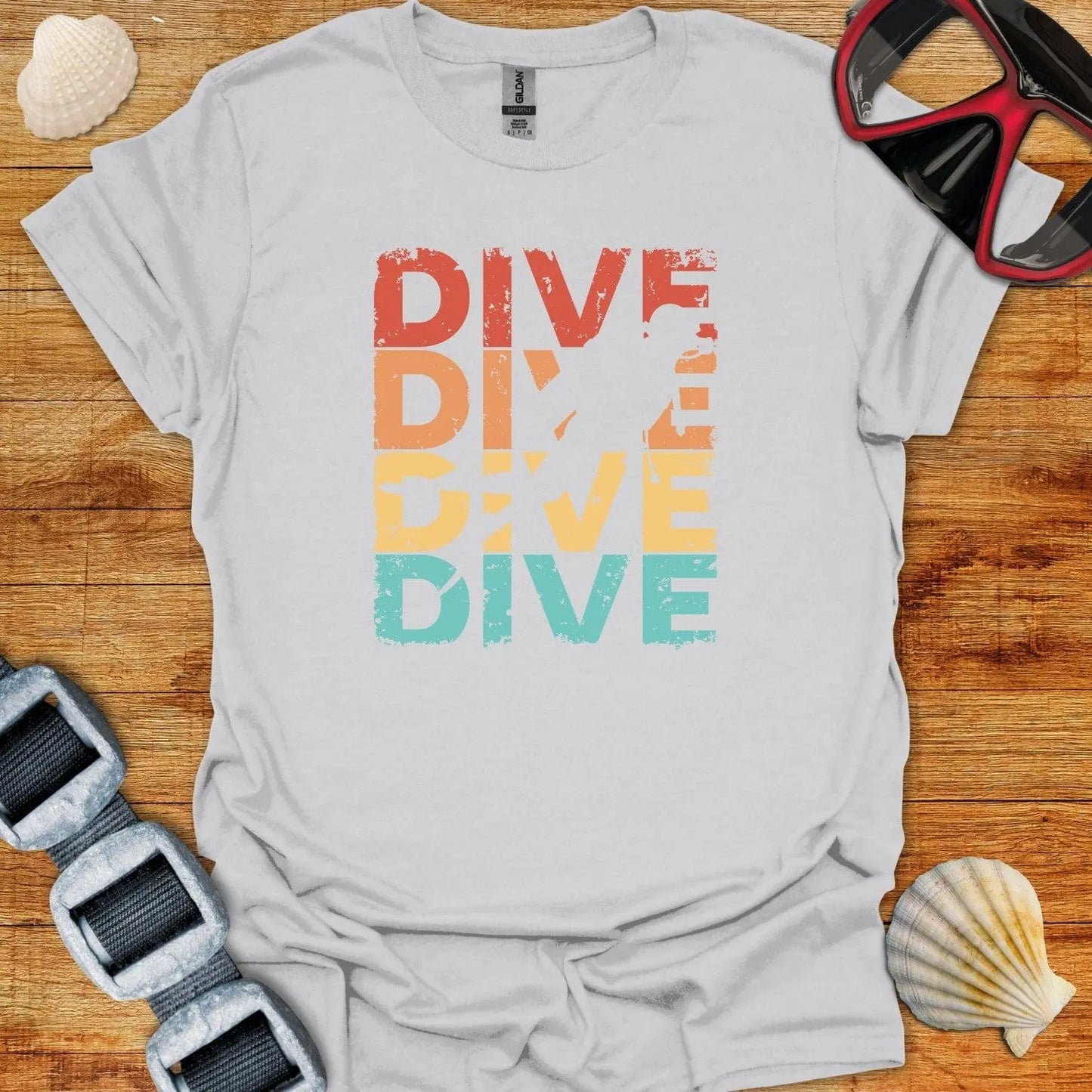 T-Shirt Ice Grey / S Dive Dive Dive Dive