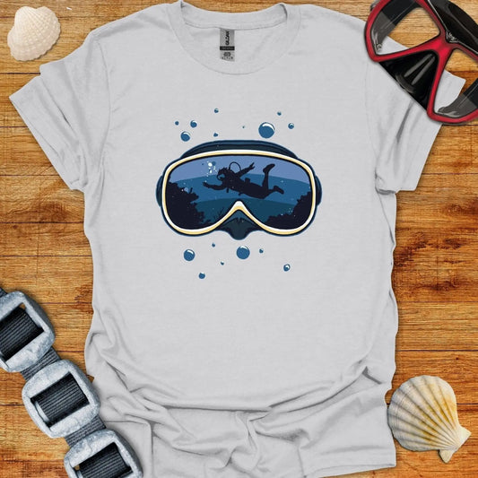 T-Shirt Ice Grey / S Dive Mask T-Shirt