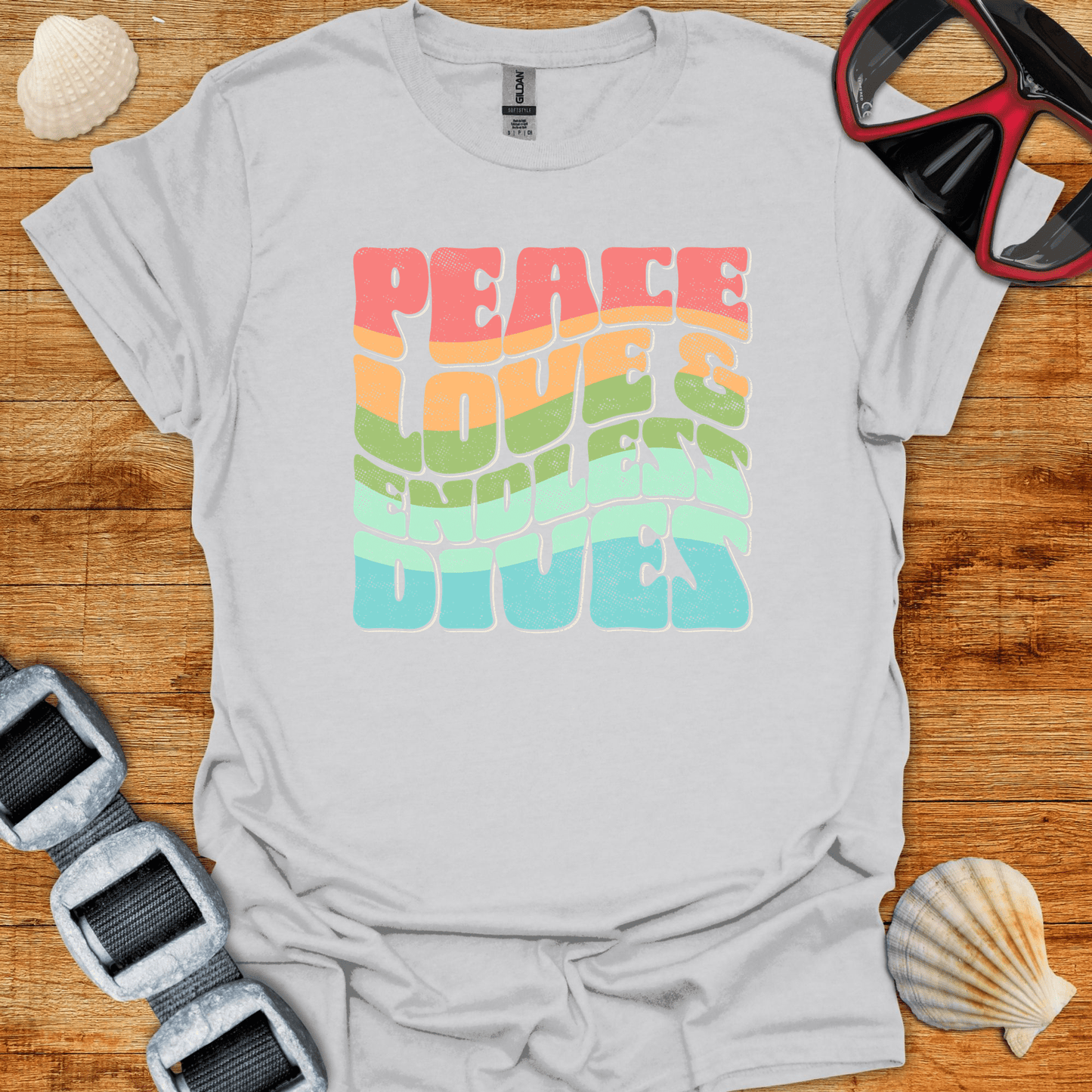 T-Shirt Ice Grey / S Endless Dives  T-Shirt