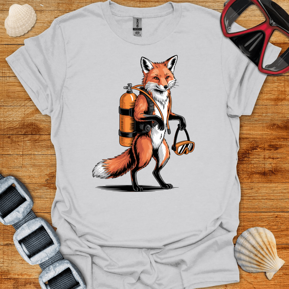 T-Shirt Ice Grey / S Fox Diver T Shirt