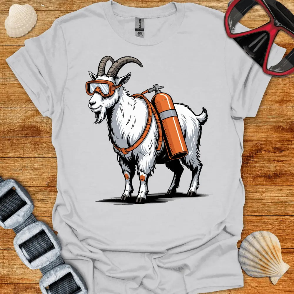 T-Shirt Ice Grey / S Goat Diver T-Shirt
