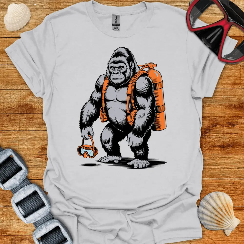 T-Shirt Ice Grey / S Gorilla Diver T Shirt