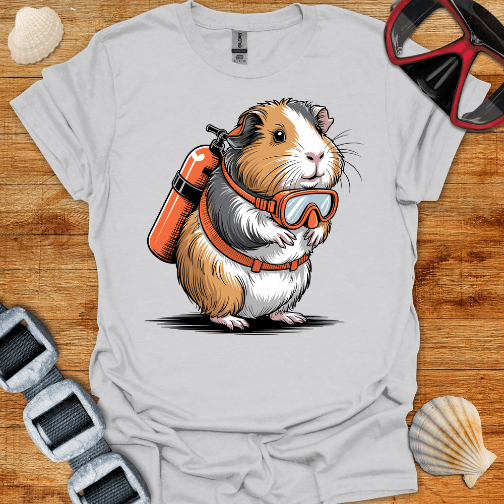 T-Shirt Ice Grey / S Guinea Pig Diver T-Shirt