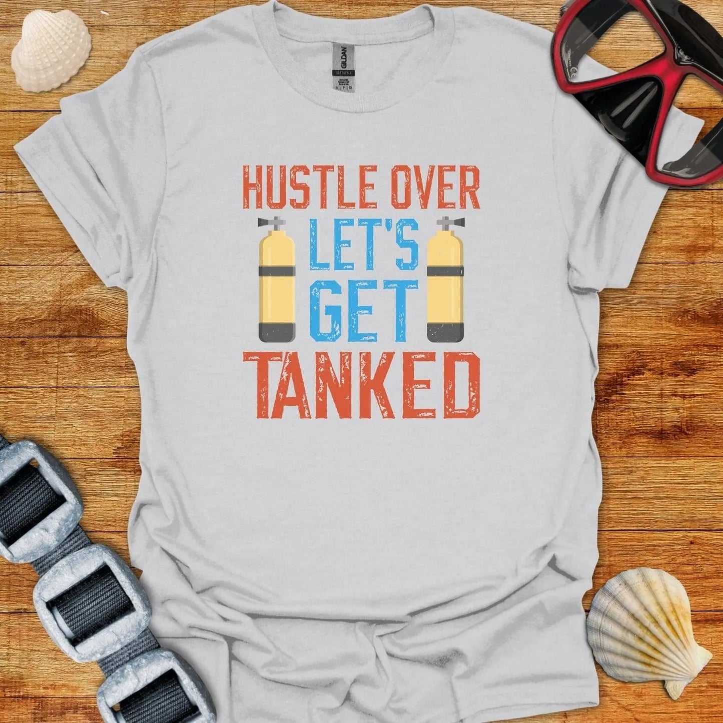 T-Shirt Ice Grey / S Hustle