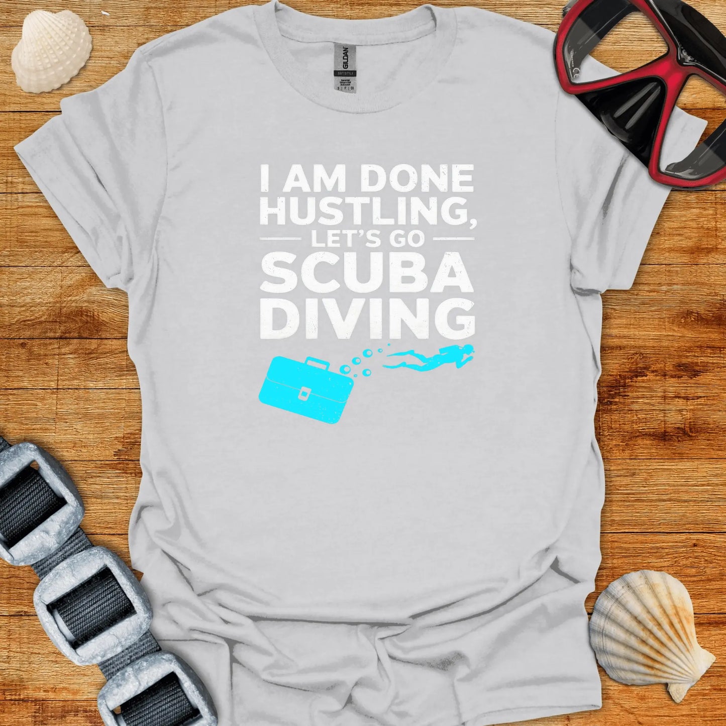 T-Shirt Ice Grey / S Hustling & Scuba T-Shirt