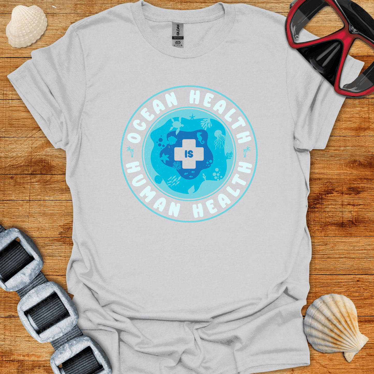 T-Shirt Ice Grey / S Ocean Health T-Shirt