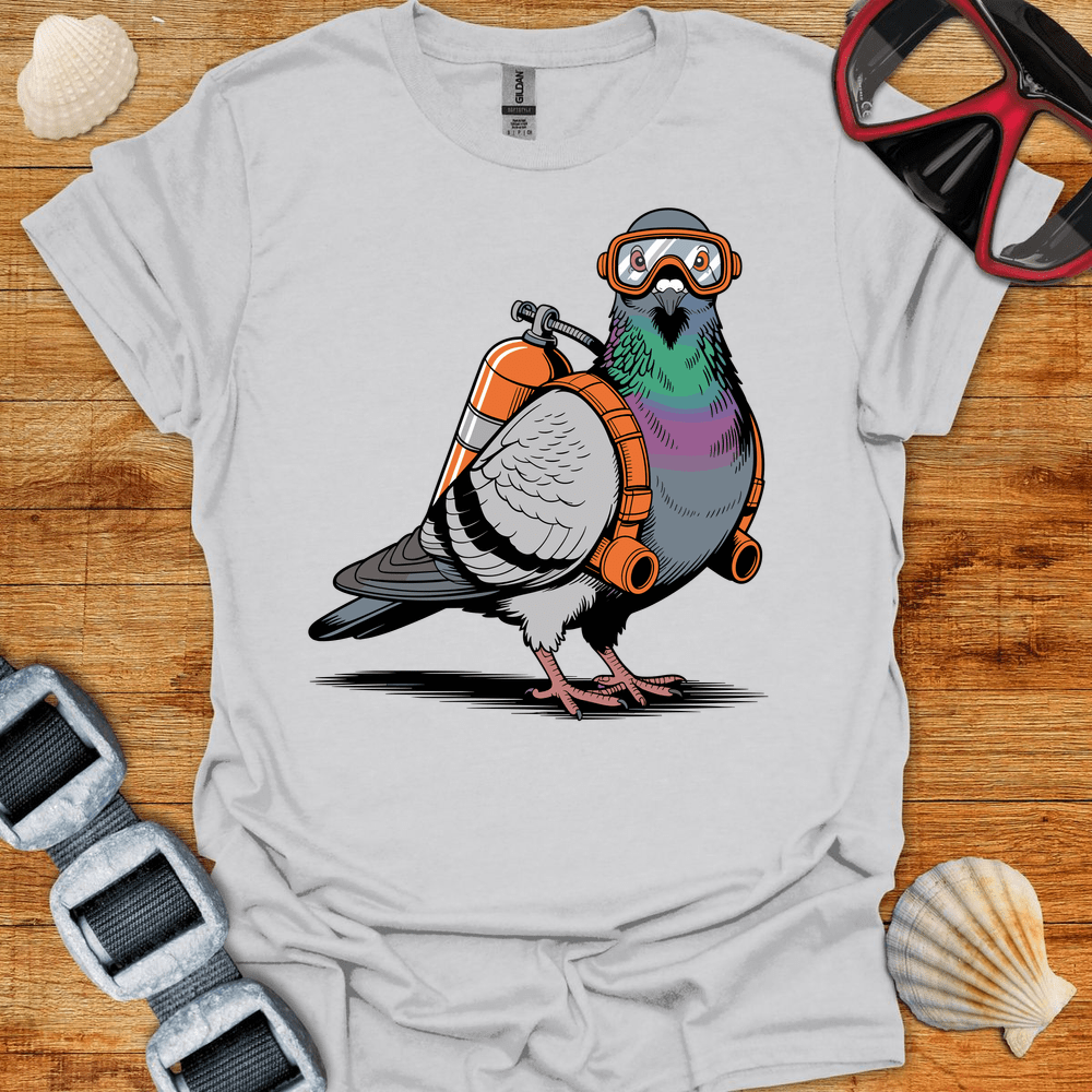T-Shirt Ice Grey / S Pigeon Diver T-Shirt