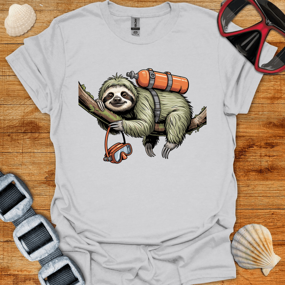 T-Shirt Ice Grey / S Relaxed Sloth Diver T-Shirt