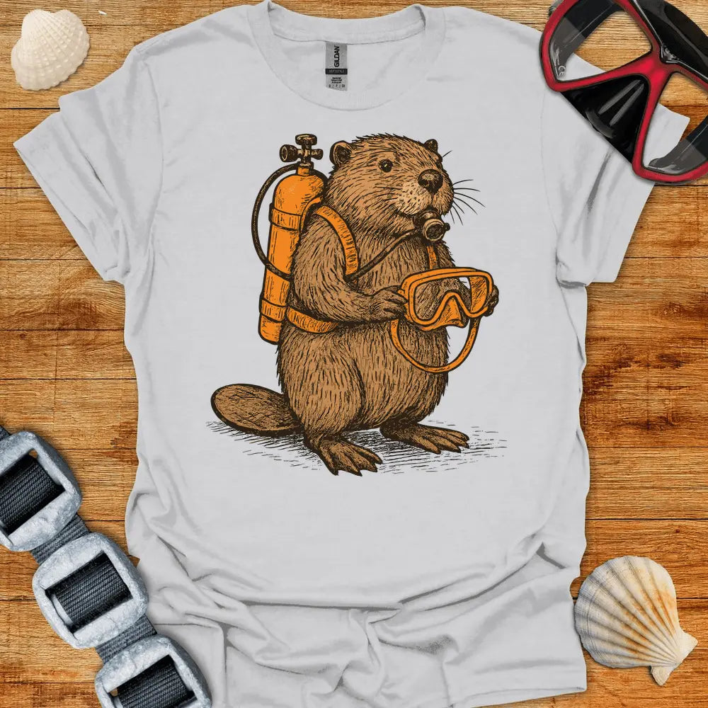 T-Shirt Ice Grey / S Scuba Beaver T-Shirt