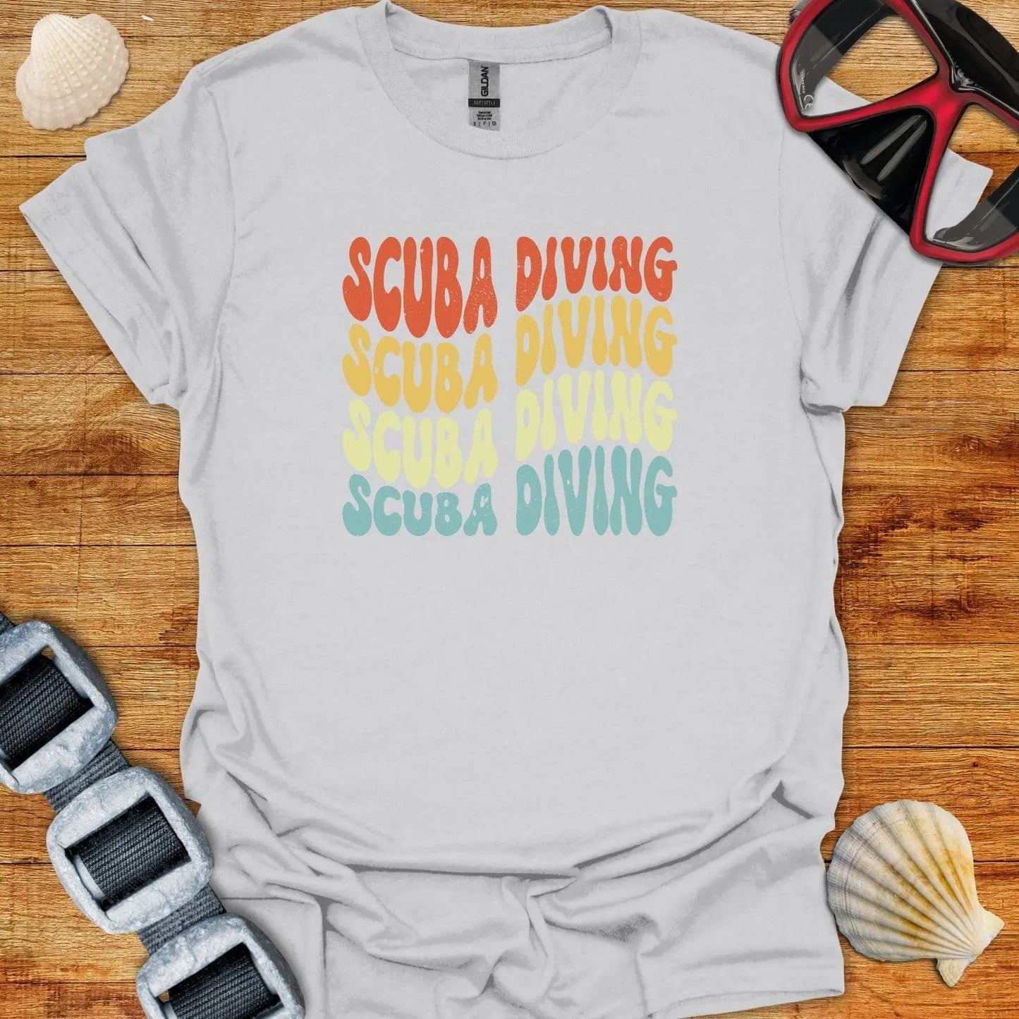 T-Shirt Ice Grey / S Scuba Diving