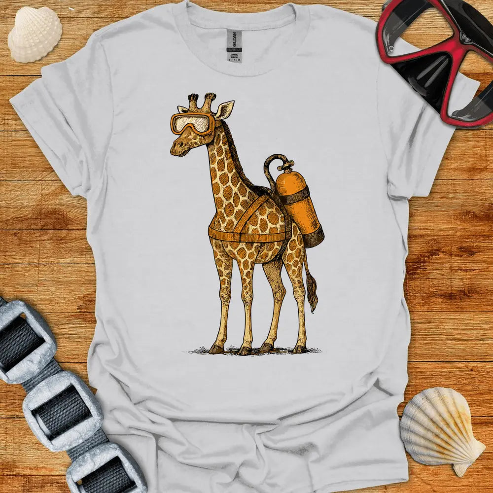 T-Shirt Ice Grey / S Scuba Giraffe T-Shirt