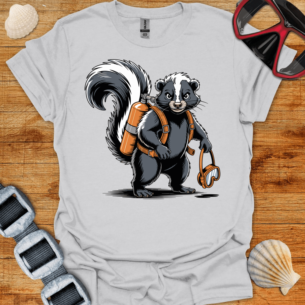 T-Shirt Ice Grey / S Skunk Diver T-Shirt
