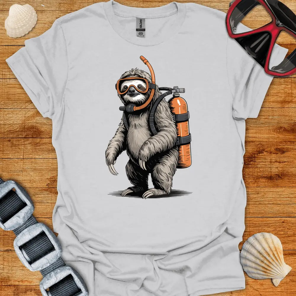 T-Shirt Ice Grey / S Sloth Diver T-Shirt