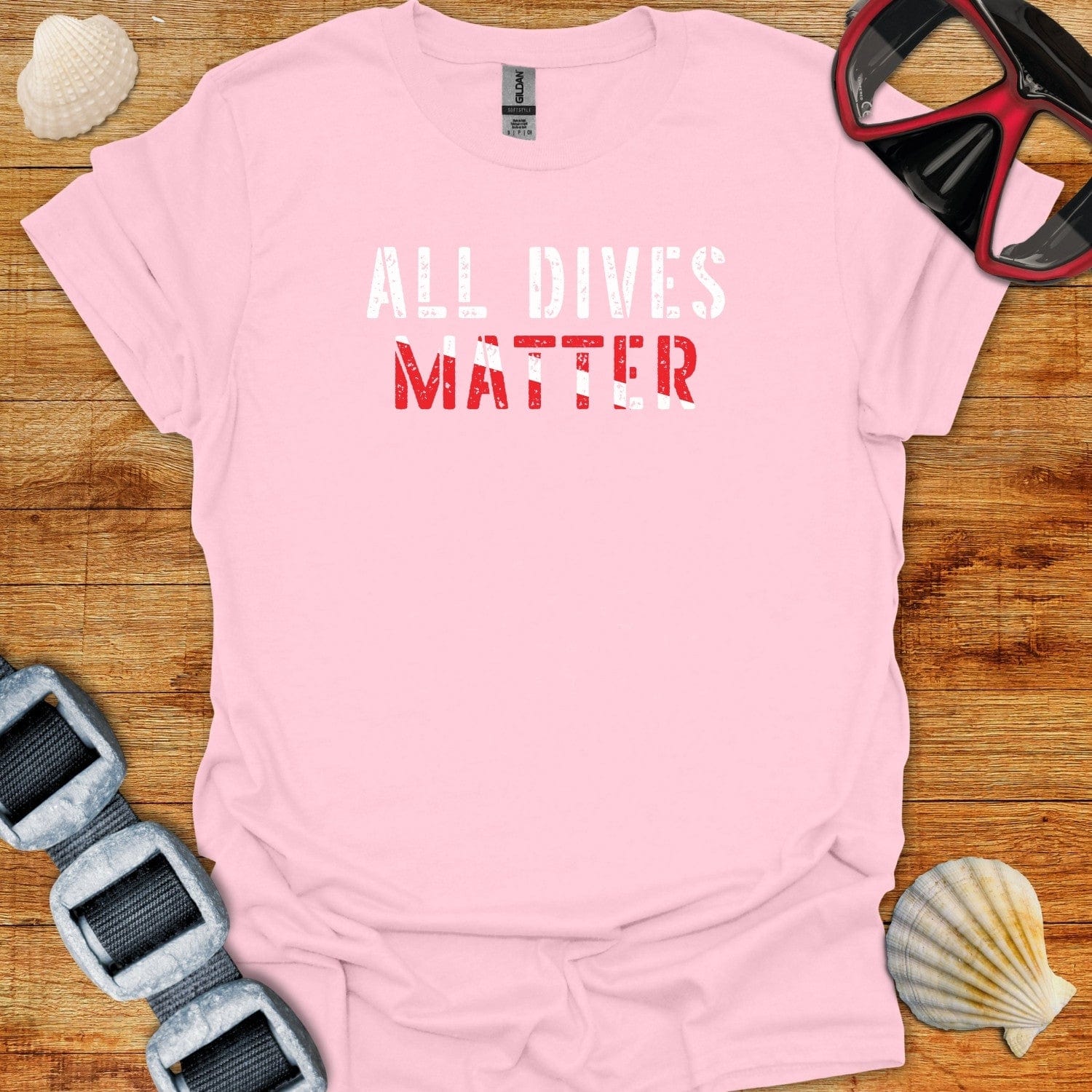 T-Shirt Light Pink / S All Dives Matter