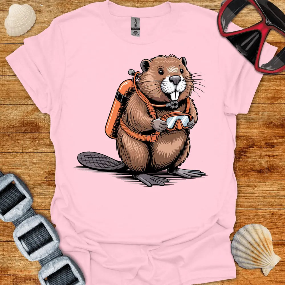 T-Shirt Light Pink / S Beaver Diver T-Shirt