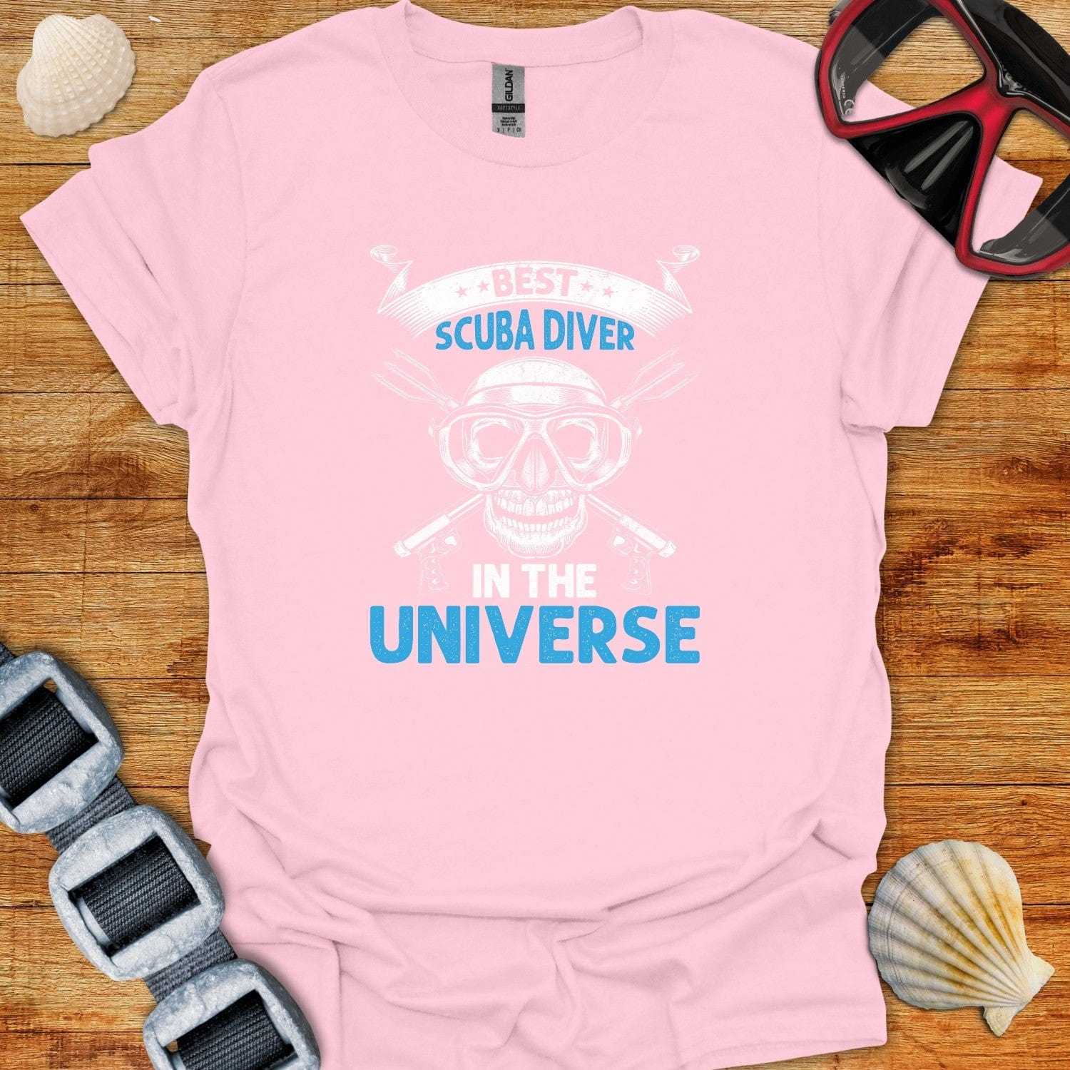 T-Shirt Light Pink / S Best Diver In The Universe