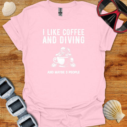 T-Shirt Light Pink / S Coffee and Diving