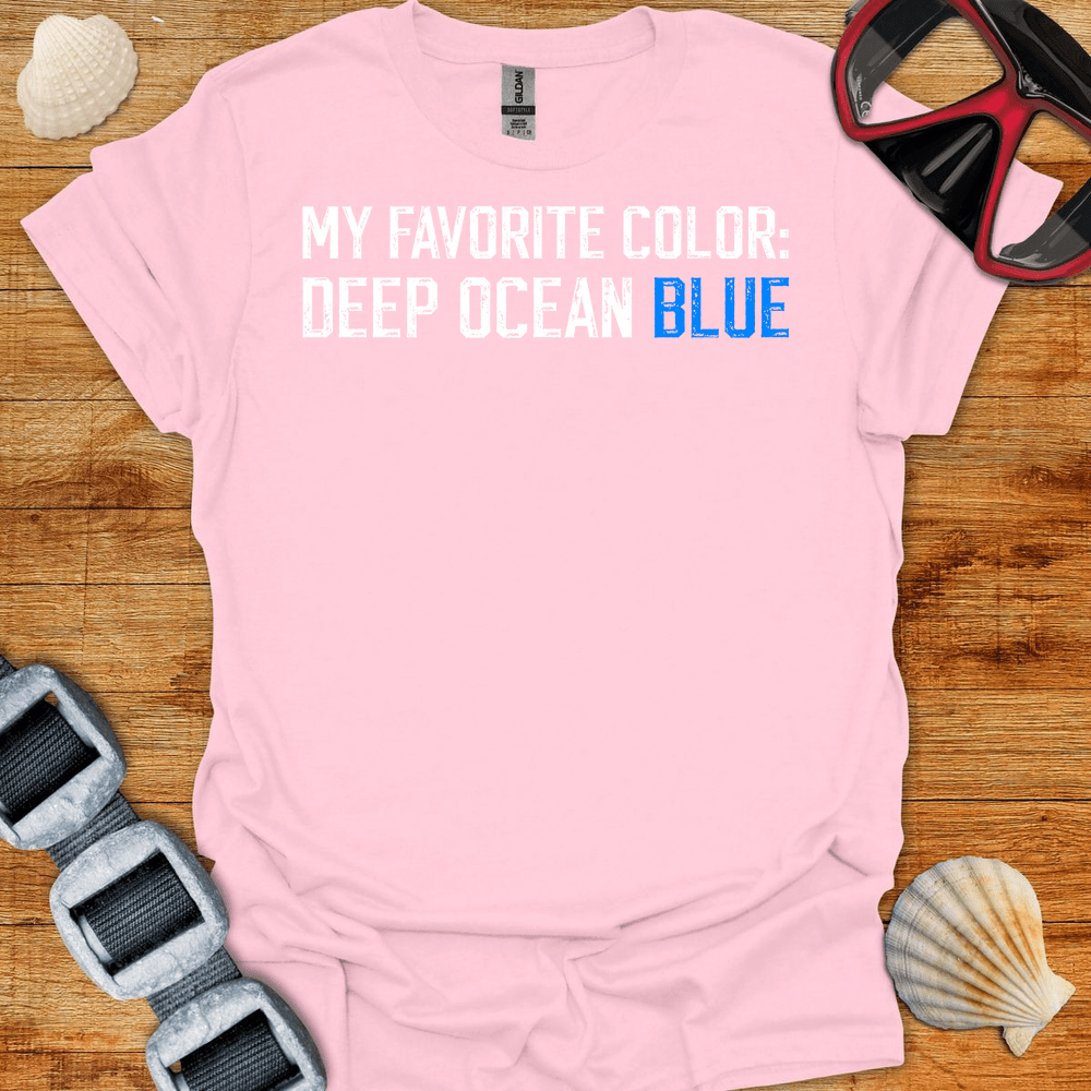 T-Shirt Light Pink / S Deep Ocean Blue T-Shirt