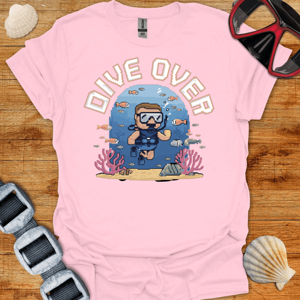 T-Shirt Light Pink / S Dive Over Retro T-Shirt