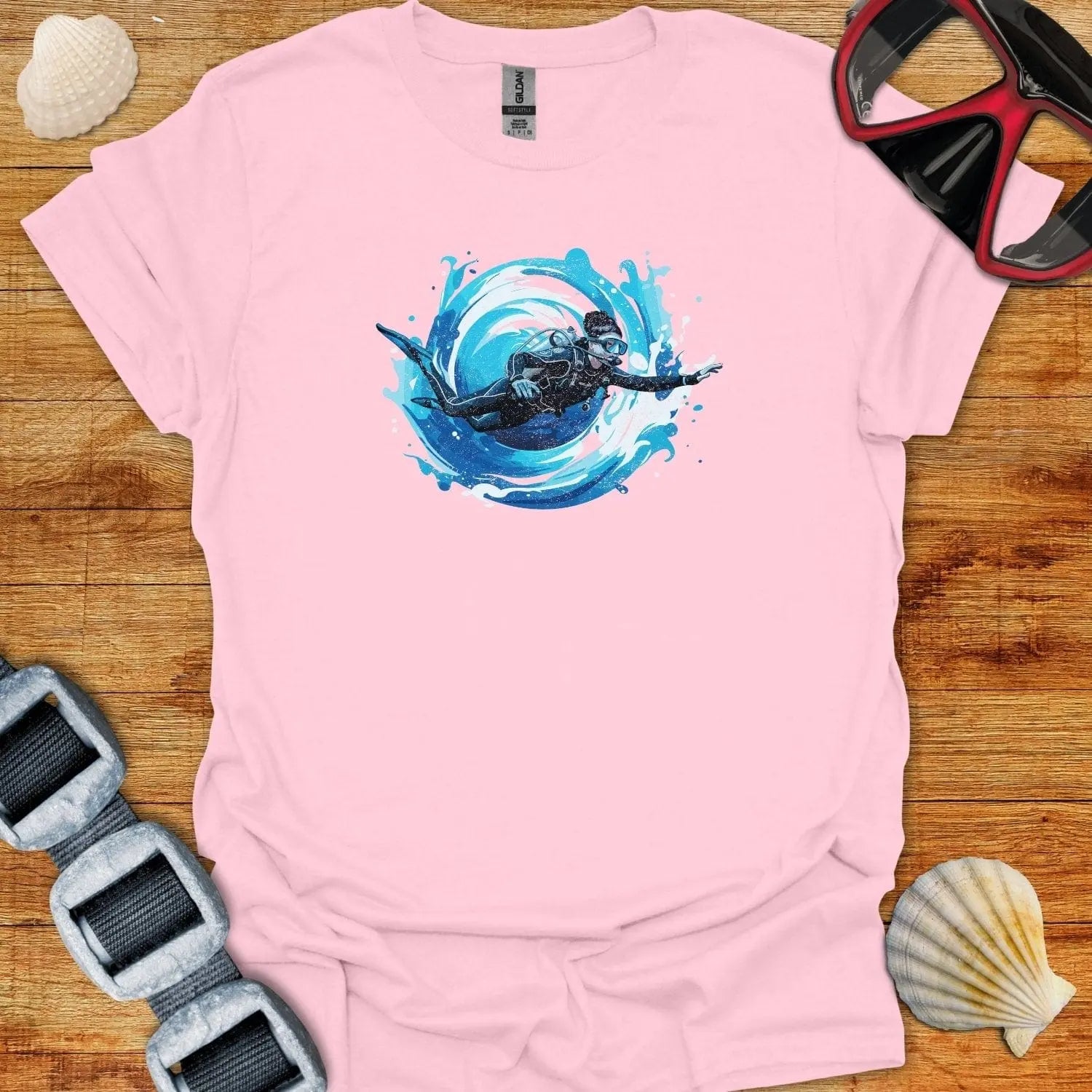 T-Shirt Light Pink / S Diver Vortex