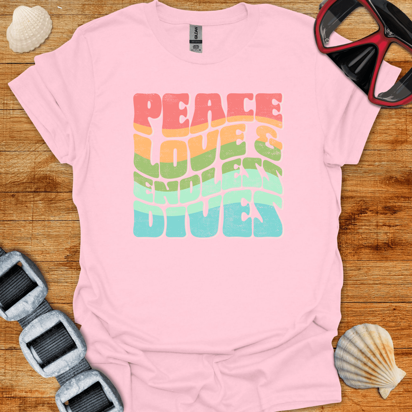 T-Shirt Light Pink / S Endless Dives  T-Shirt