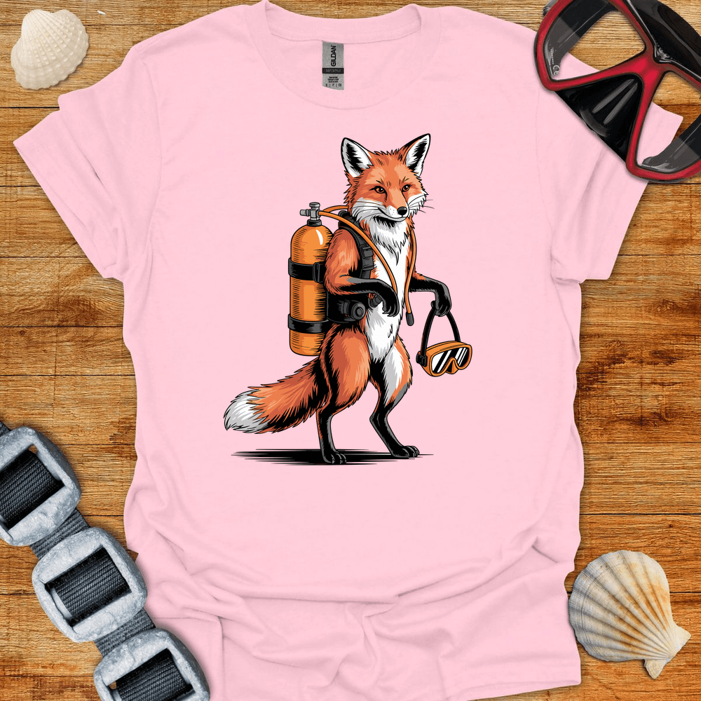 T-Shirt Light Pink / S Fox Diver T-Shirt