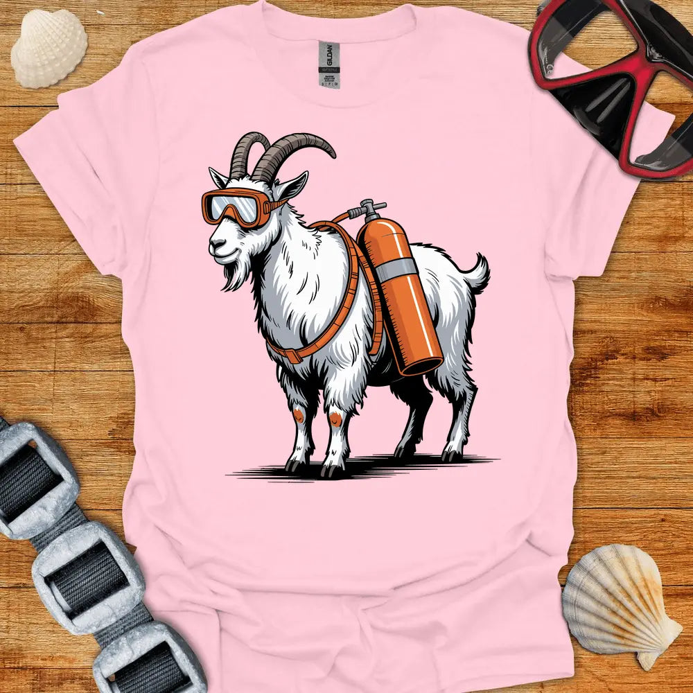 T-Shirt Light Pink / S Goat Diver T-Shirt