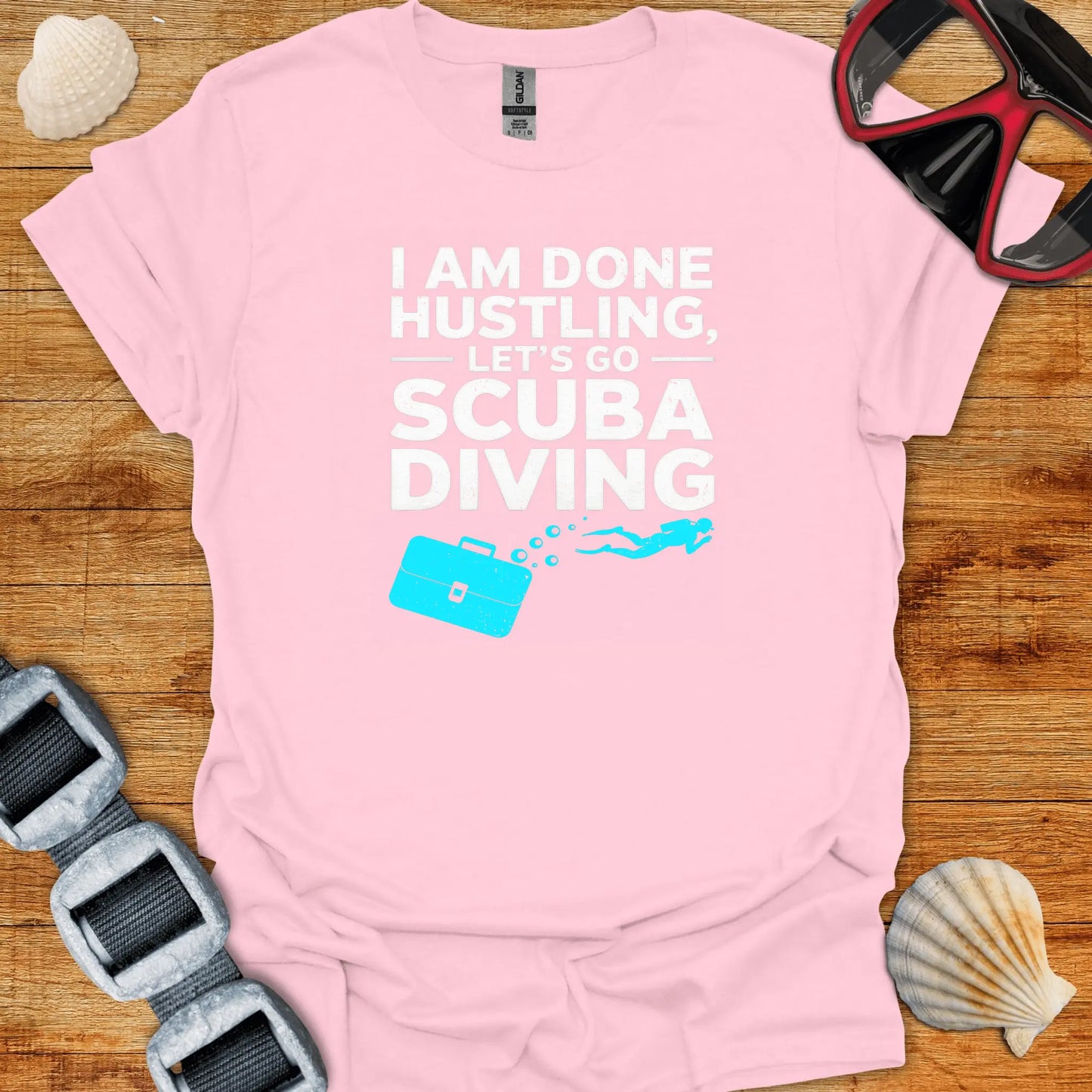 T-Shirt Light Pink / S Hustling & Scuba T-Shirt