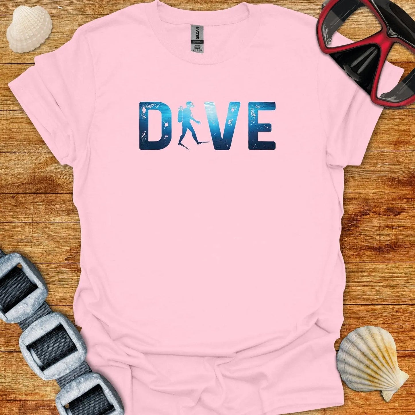T-Shirt Light Pink / S Into The Blue Dive