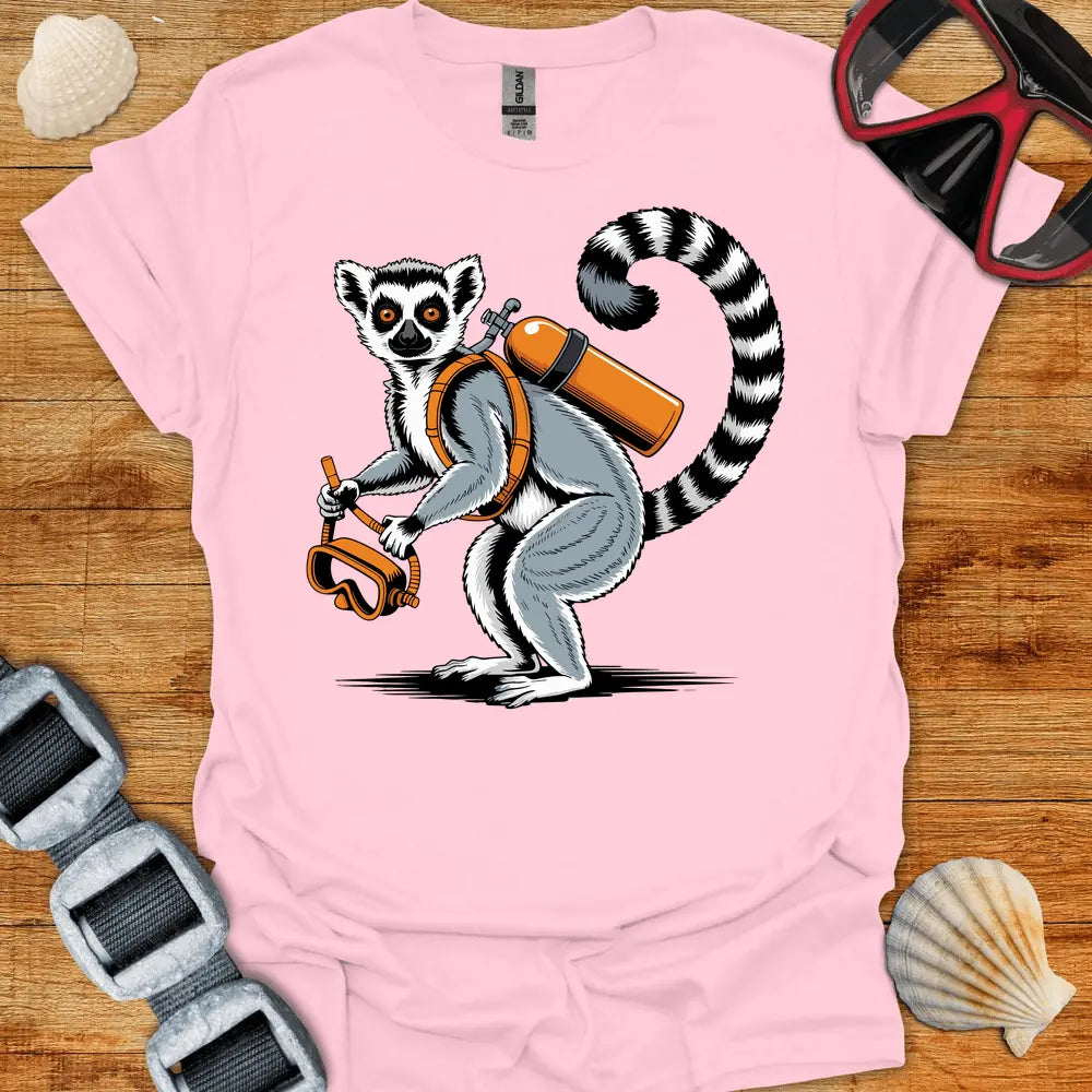 T-Shirt Light Pink / S Lemur Diver T-Shirt