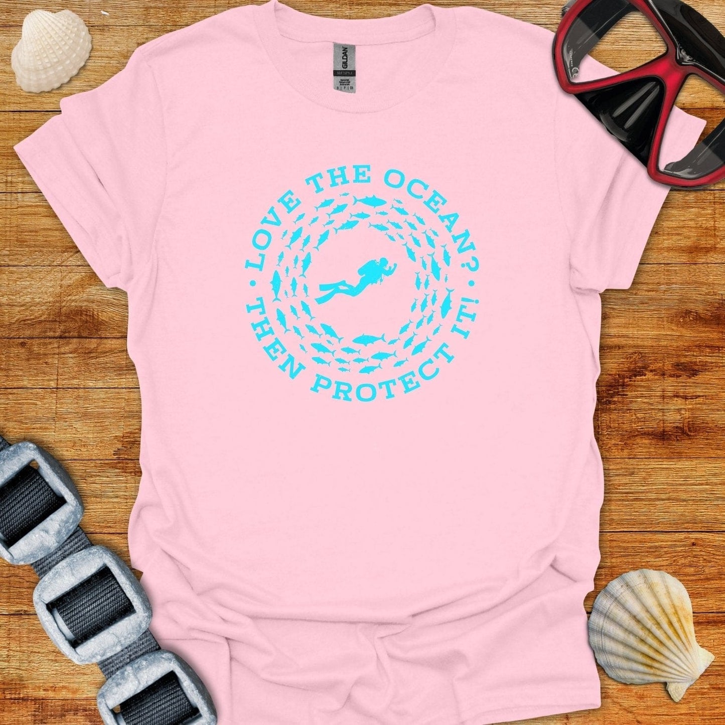 T-Shirt Light Pink / S Love The Ocean T-Shirt