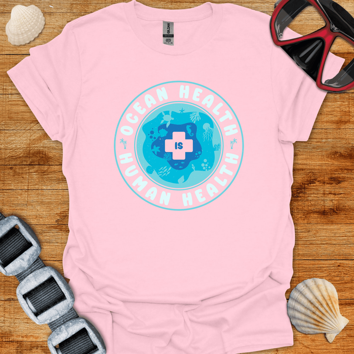 T-Shirt Light Pink / S Ocean Health T-Shirt