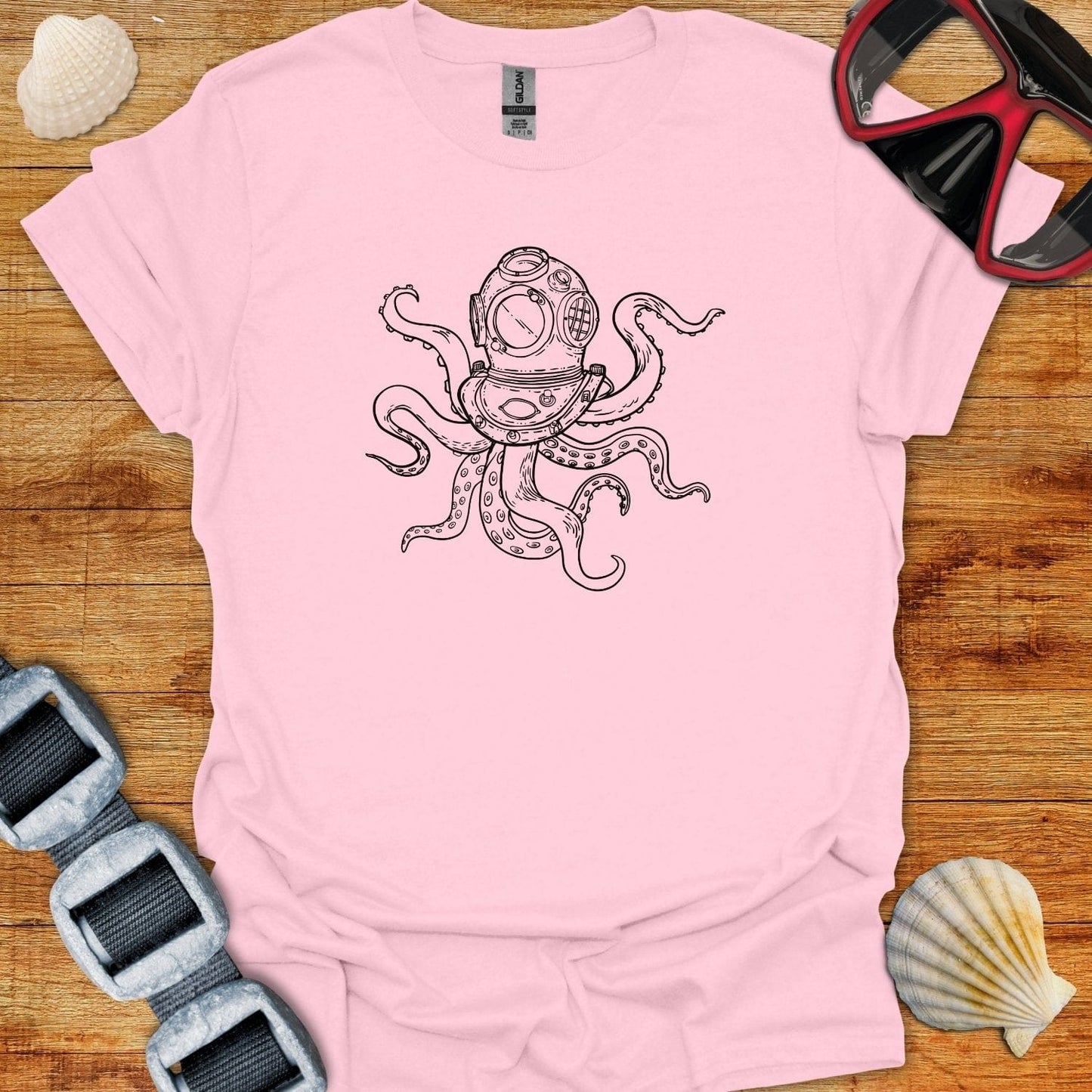 T-Shirt Light Pink / S Octostencil T-Shirt