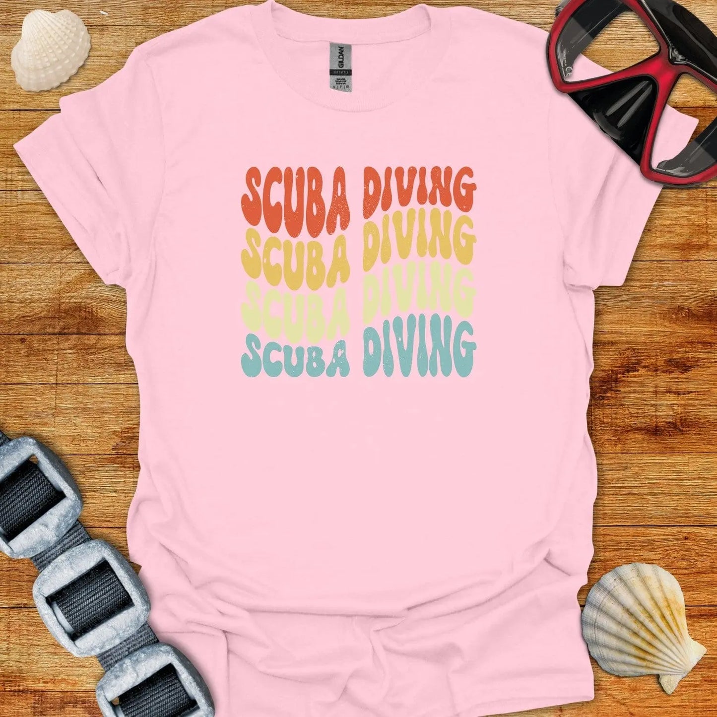 T-Shirt Light Pink / S Scuba Diving