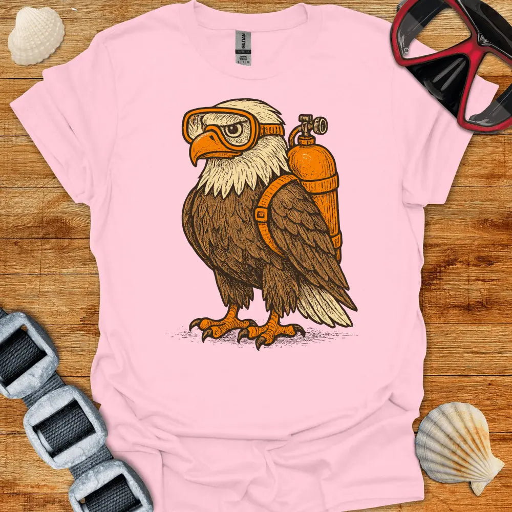 T-Shirt Light Pink / S Scuba Eagle T-Shirt