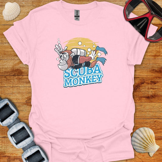 T-Shirt Light Pink / S Scuba Monkey