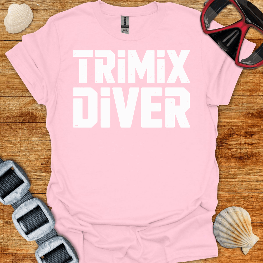 T-Shirt Light Pink / S Trimix Diver Bold T-Shirt