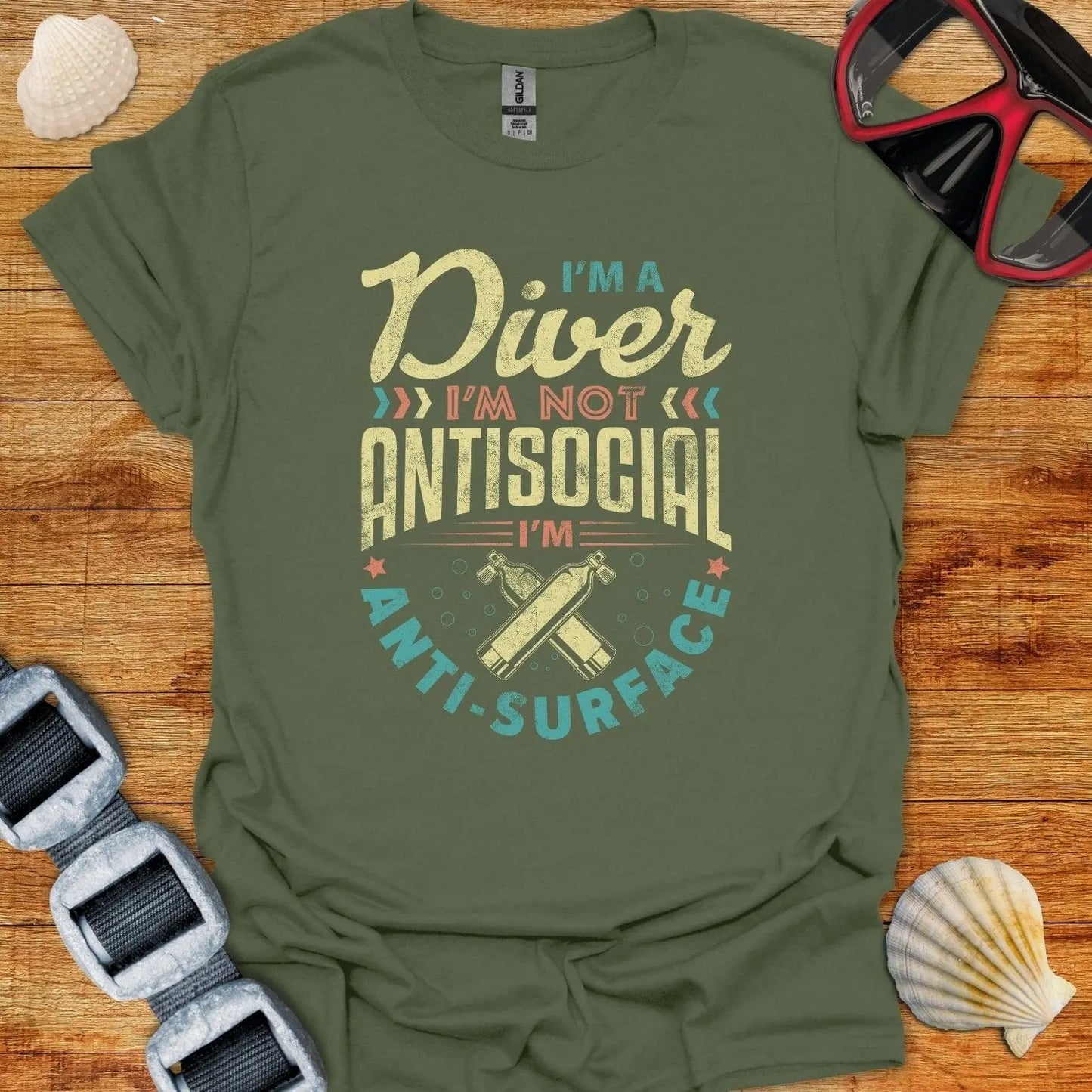 T-Shirt Military Green / S Anti-Surface T-Shirt
