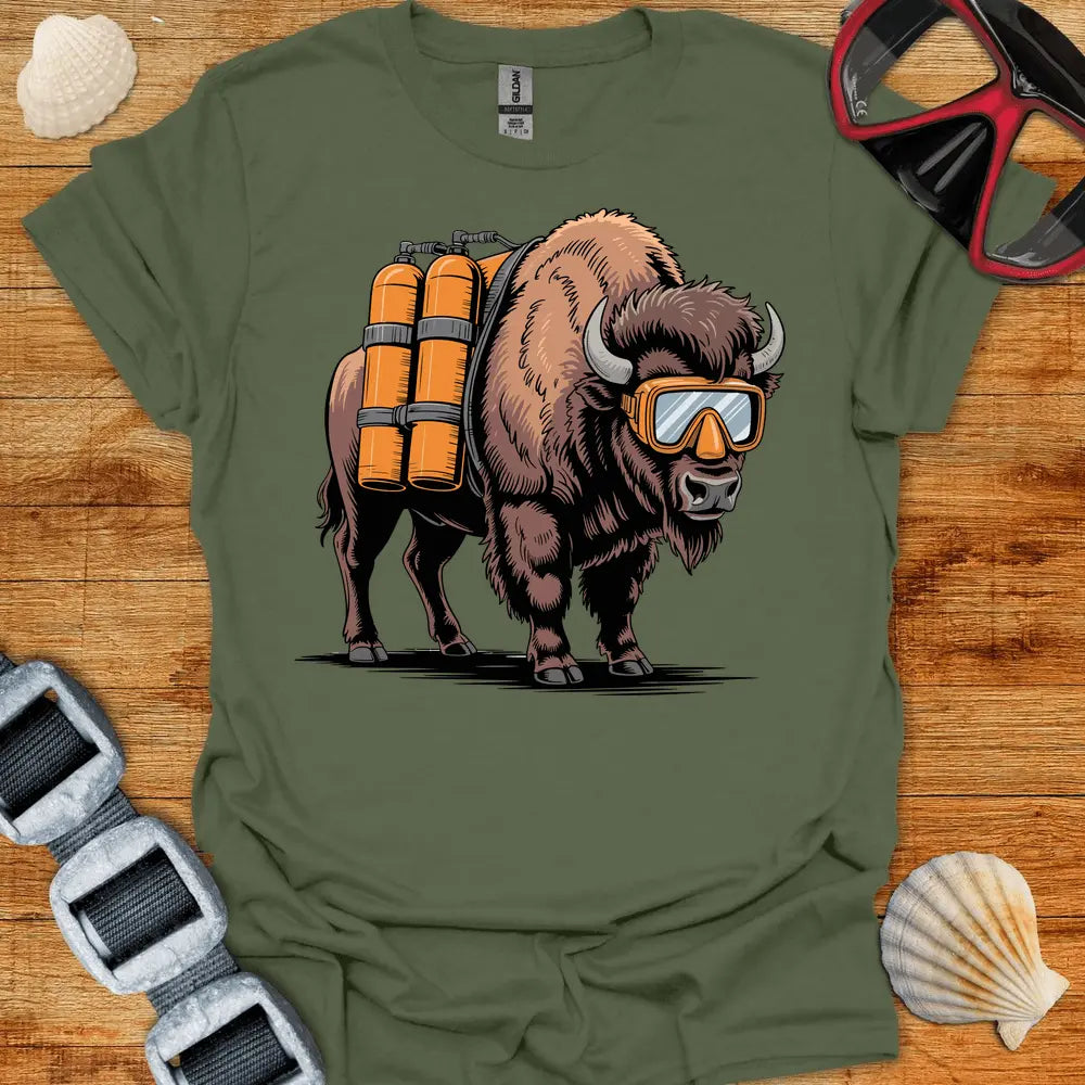 T-Shirt Military Green / S Byson Diver T-Shirt