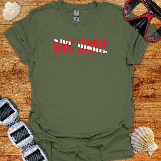 T-Shirt Military Green / S Dive Junkie