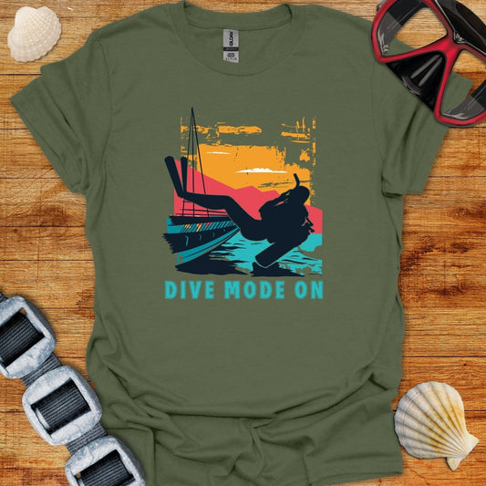 T-Shirt Military Green / S Dive Mode On