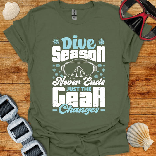 T-Shirt Military Green / S Dive Season T-Shirt