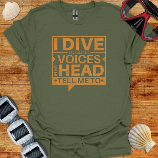 T-Shirt Military Green / S Dive Voices T-Shirt