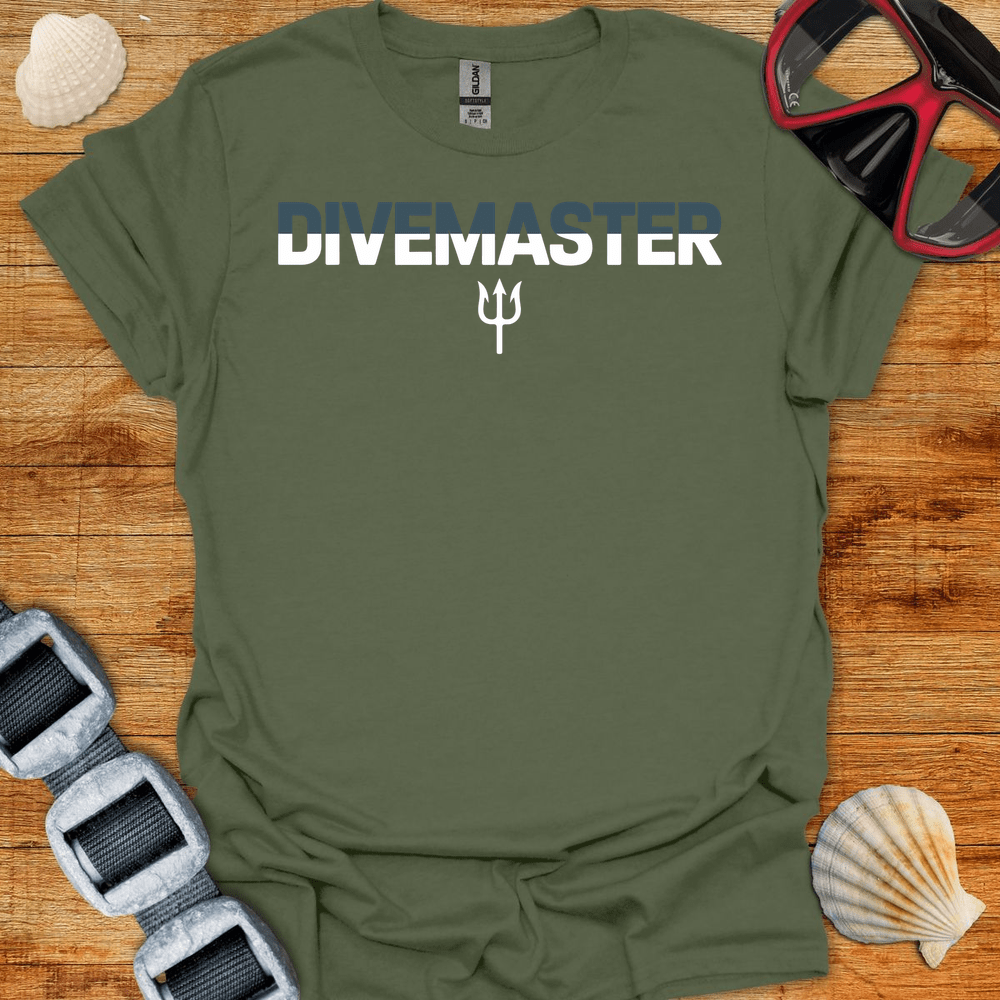 T-Shirt Military Green / S Divemaster Tident T-Shirt