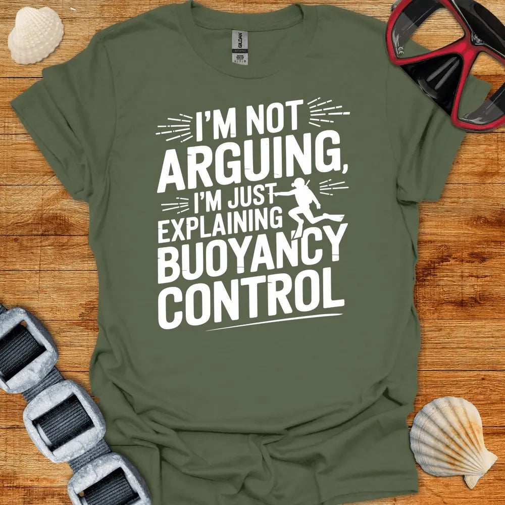 T-Shirt Military Green / S Explaining Buoyancy T-Shirt