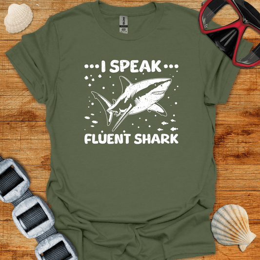 T-Shirt Military Green / S Fluent Shark  T-Shirt