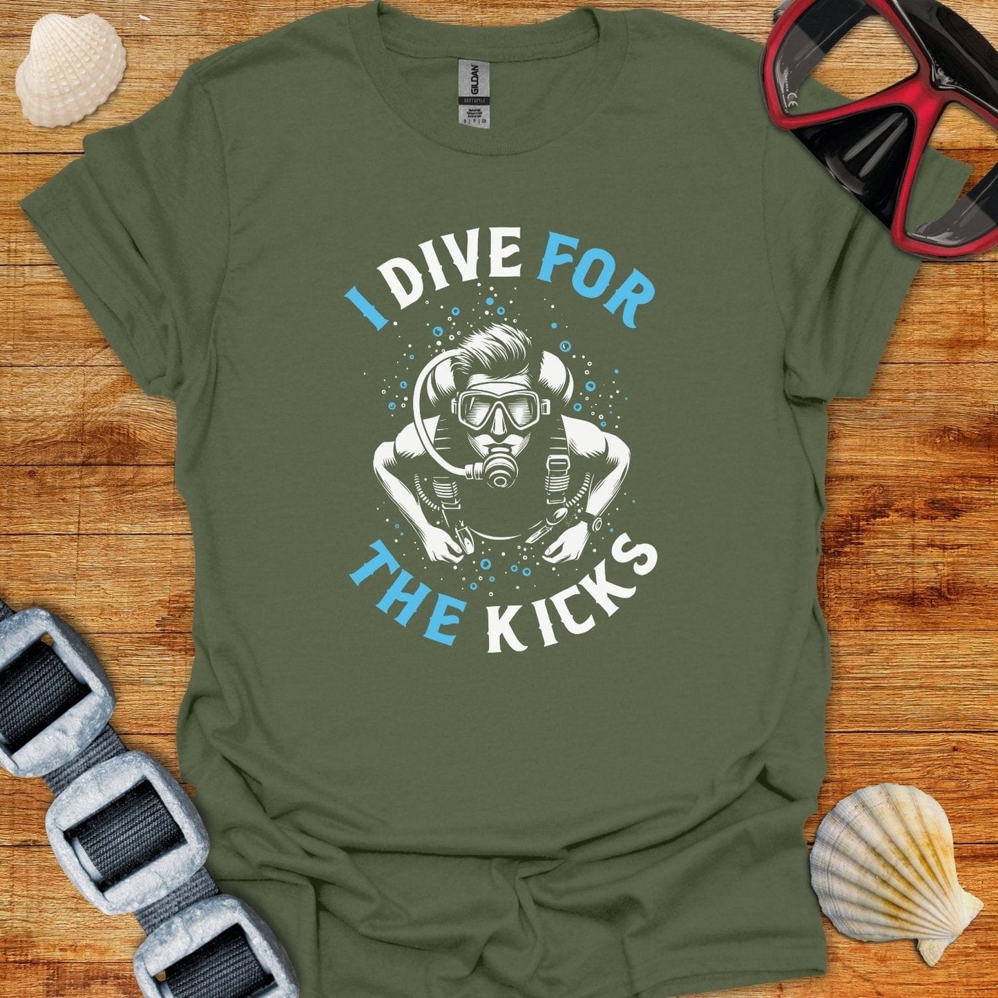 T-Shirt Military Green / S For The Kicks T-Shirt