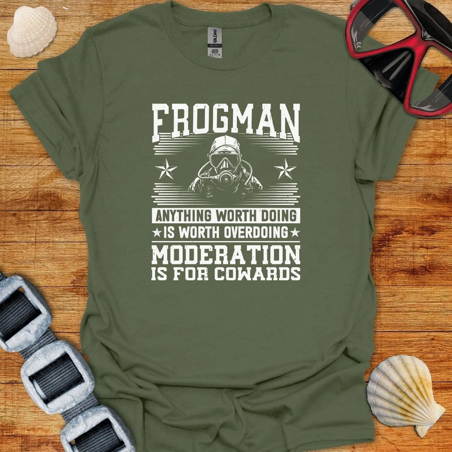 T-Shirt Military Green / S Frogman